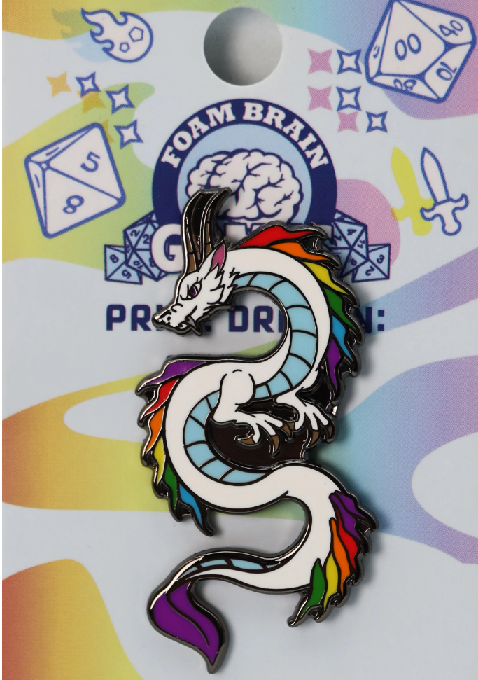 Foam Brain Games - Pride Dragon Pins